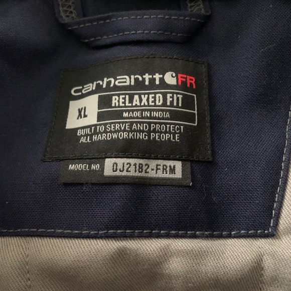 Mens New Carharrt Blue Flame Resistant full swing quick  duck style cost - Picture 2 of 4